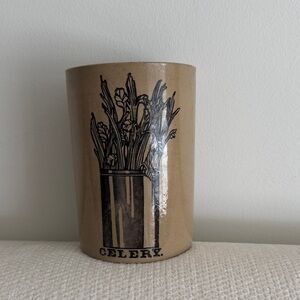 Vintage Pearsons Chesterfield Celery Stoneware Jar Vase Made in England